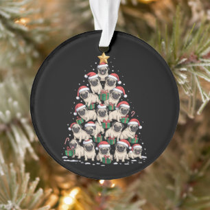 Hunde Möpse Weihnachtsbaum Süße Weihnachten Hunde  Ornament
