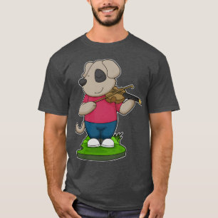 Hunde-Musiker Violin-Musik Freund T-Shirt