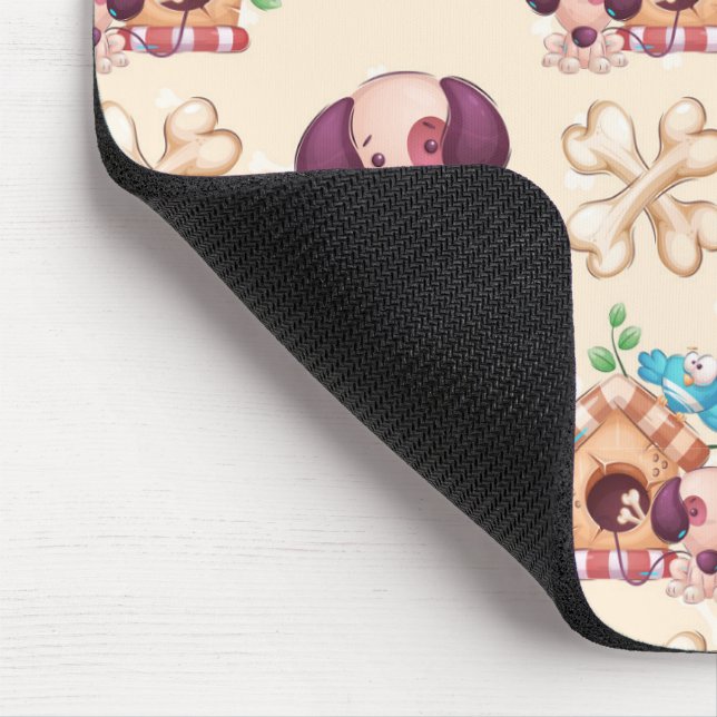 Hunde Muster  Mousepad (Ecke)