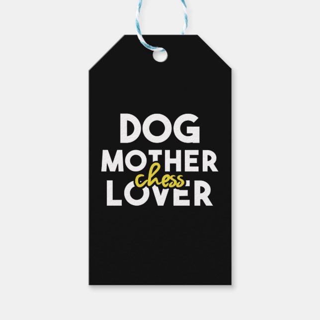 Hunde Mutter Schach Lover Geschenkanhänger (Vorderseite)