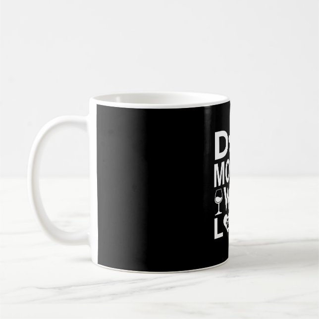 Hunde Mutter Wein Lover Kaffeetasse (Links)