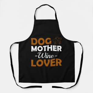 Hunde Mutter Wein Lover Niedliche Mama trinken Ges Schürze