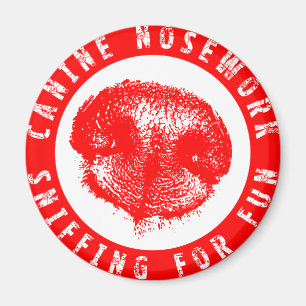 Hunde- Nosework, schnüffelnd für Spaß Magnet