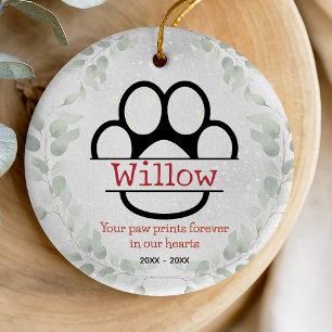 Hunde- oder Katzen-Haustier-Gedenkpfeifen Keramik Ornament