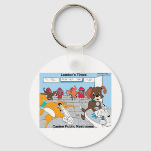 Hunde öffentliche Toiletten Funny Gift T-Shirts Ka Schlüsselanhänger