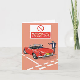 Hunde ohne Umkehrung, Alter inkl. Auto Geburtstag Karte