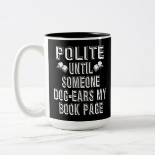 Hunde Ohrbücher Spaß Zweifarbige Tasse