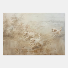 Hunde - Ölgemälde - Geschenkpapier