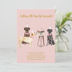 Hunde Party Einladung, Hund zum Geburtstag Einladu Einladung