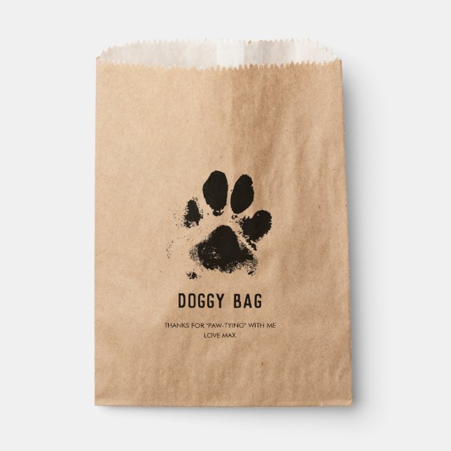 Hunde Party Leckerei Beutel - Hunde Beutel für Wel Geschenktütchen (Vorderseite)