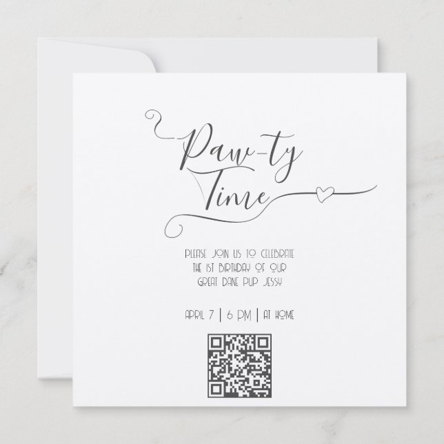 Hunde Party oder Pawty (Rückseite)