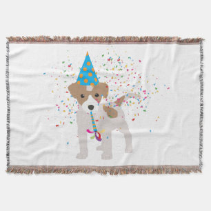 Hunde Partying - Tiere Welpen mit Party Decke