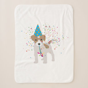 Hunde Partying - Tiere Welpen mit Party Sherpadecke