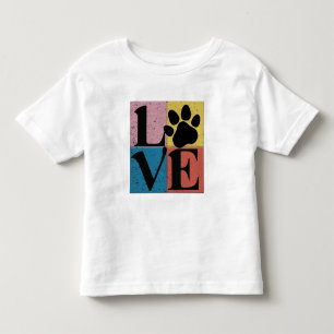 Hunde Paw Liebe Kleinkind T-shirt