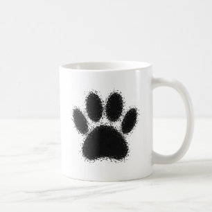 Hunde Paw Zeichnend Kaffeetasse