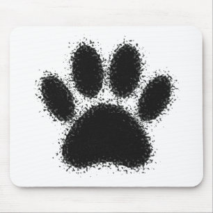 Hunde Paw Zeichnend Mousepad