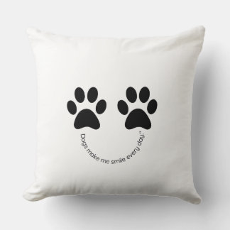 Hunde Pfoten Print Kissen Hunde lassen mich jeden