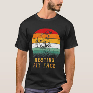 Hunde-Pitbull-Ruhemodus Vintag - neu T-Shirt