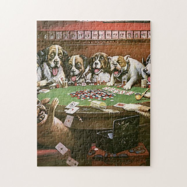 Hunde Poker Beileid spielen - Cassius Coolidge (Vertikal)
