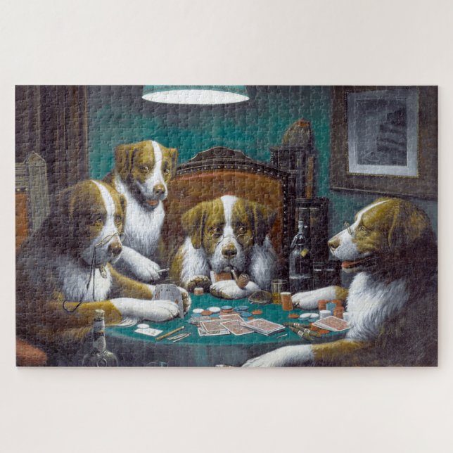 Hunde Poker Cassius Marcellus Coolidge 1894 (Horizontal)