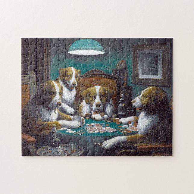Hunde Poker Cassius Marcellus Coolidge 1894 (Horizontal)