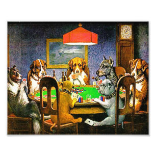 Hunde Poker Fotodruck