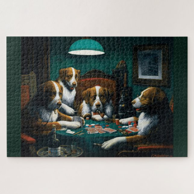 Hunde-Poker-Spiel (Horizontal)