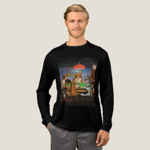 Hunde Poker von C.M. Coolidge Tri-Blend Shirt