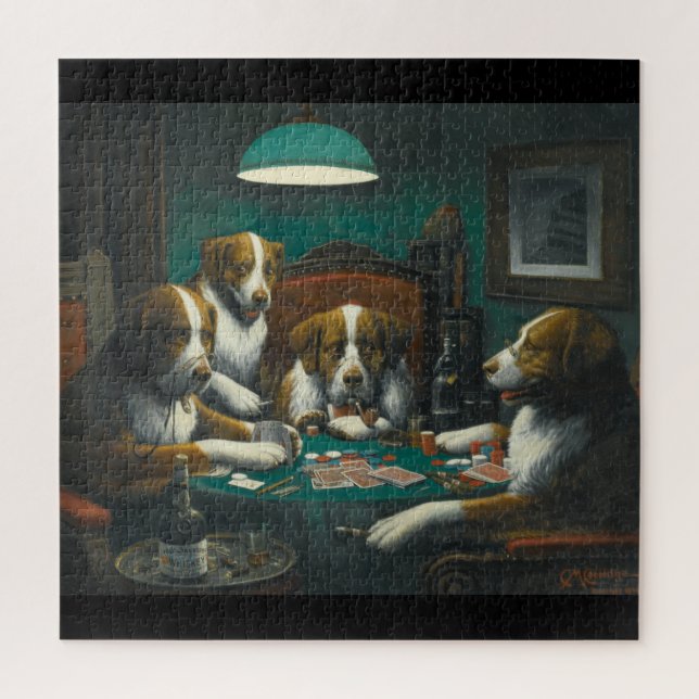 Hunde Poker von Marcellus Coolidge (Vertikal)