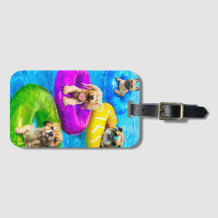 Hunde-Poolparty Gepäckanhänger