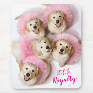 Hunde Prinzessin in Tiaras Mousepad