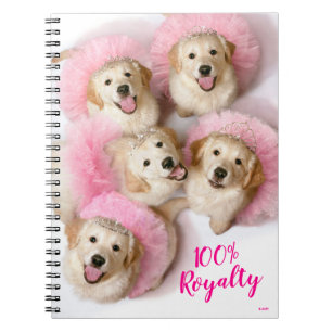 Hunde Prinzessin in Tiaras Notizblock