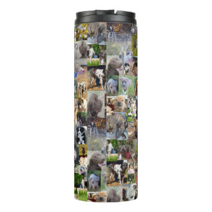 Hunde-Rassen-FotoCollage, Thermosbecher