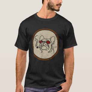 Hunde Rauchen Weed Retro Cool Funny T-Shirt