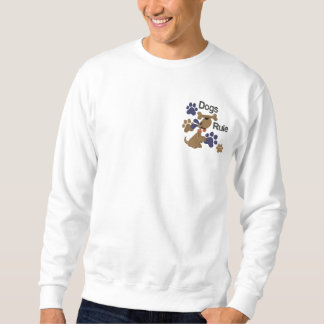 Hunde-Regel! Besticktes Sweatshirt