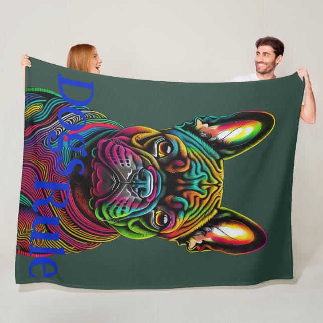 Hunde Regel Golden Retriever Fleecedecke (Beispiel)