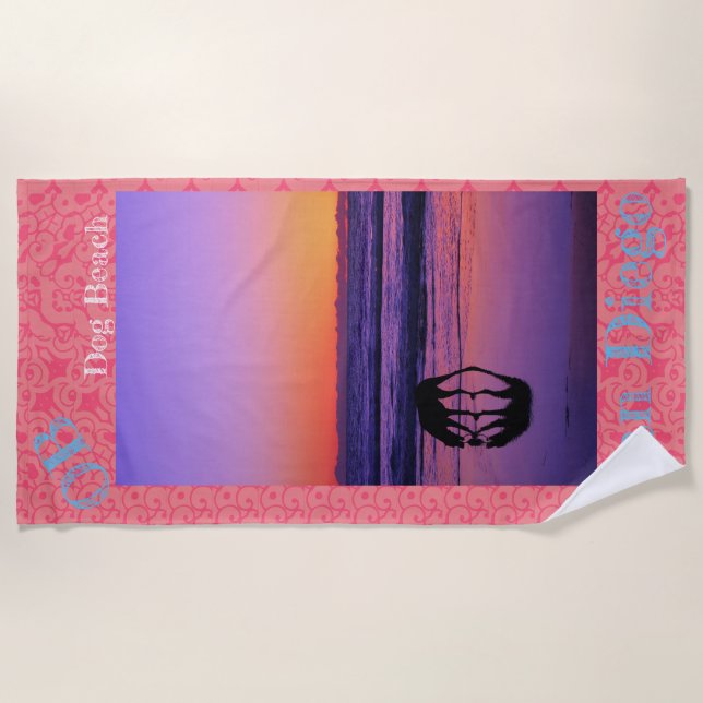 Hunde-Regel! Strandtuch (Vorderseite)