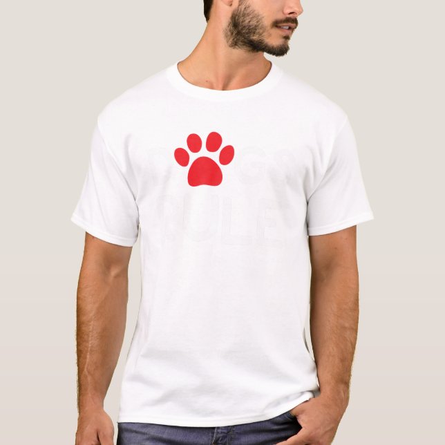 Hunde Regel T Shirt für Männer (Vorderseite)