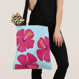 Hunde Reisen Tote Bag Happy Hibiskus Tasche
