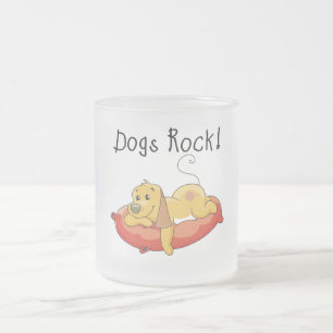 Hunde Rock T-Shirts und Geschenke Mattglastasse