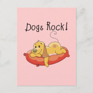Hunde Rock Tshirts und Geschenke Postkarte