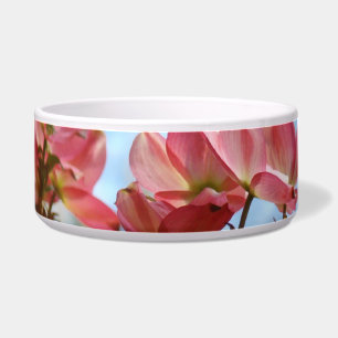 Hunde-Schalen Rosa Dogwood-Blumen Florale Geschenk Napf