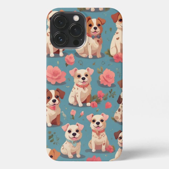 Hunde schneiden iPhone 13 pro max hülle (Rückseite)