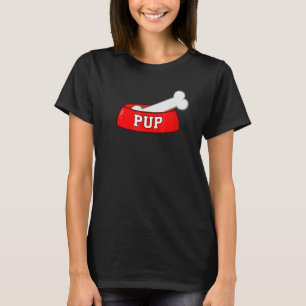 Hunde-Schüssel mit Hundeknochen T-Shirt