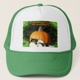 Hunde schützen großen Pumpkin Truckerkappe