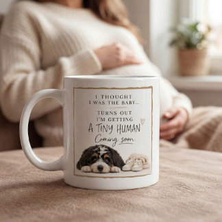 Hunde-Schwangerschaftsankündigung Kaffeetasse
