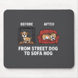 Hunde Schwein Hunde Adoption Straßen Sofa Rettung  Mousepad