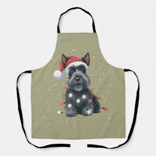 Hunde Scottie Scottish Terrier Weihnachten Hundema Schürze