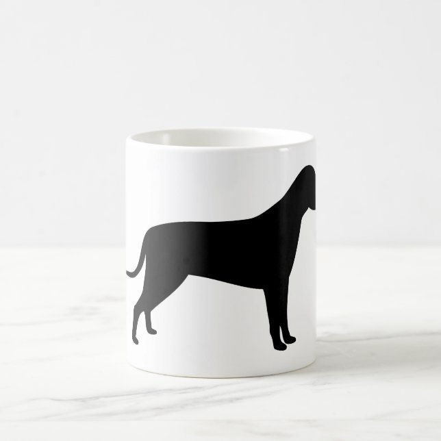 Hunde-Silhouette Kaffeetasse (Mittel)