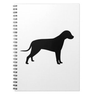 Hunde-Silhouette Notizblock